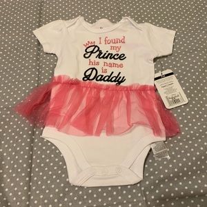 NWT Baby girl 9 month onesie with skirt